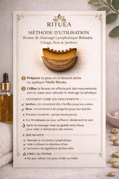 Rituéa I Brosse de massage lymphatique